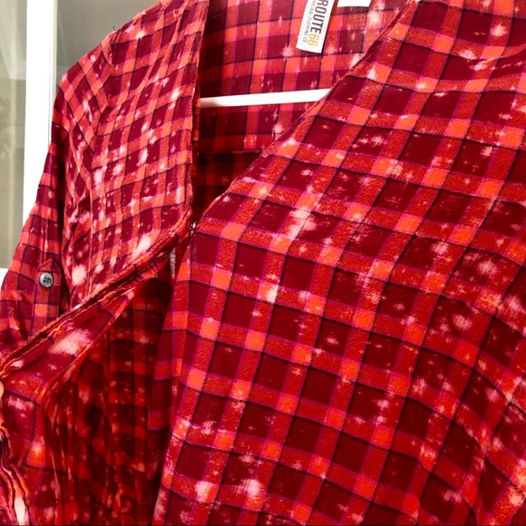 *Sold on Facebook* Acid Wash Plaid XS - Picture 5 of 6